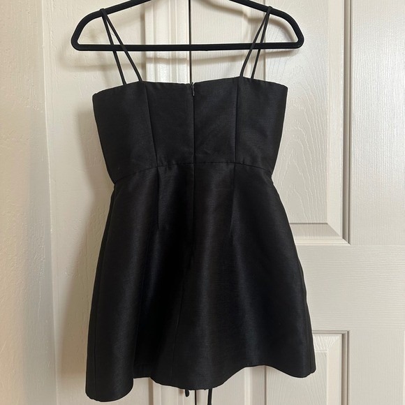 ANIS Collection Black Corset Romper with Tie Waist Bustier Style - Size Medium - Picture 9 of 9